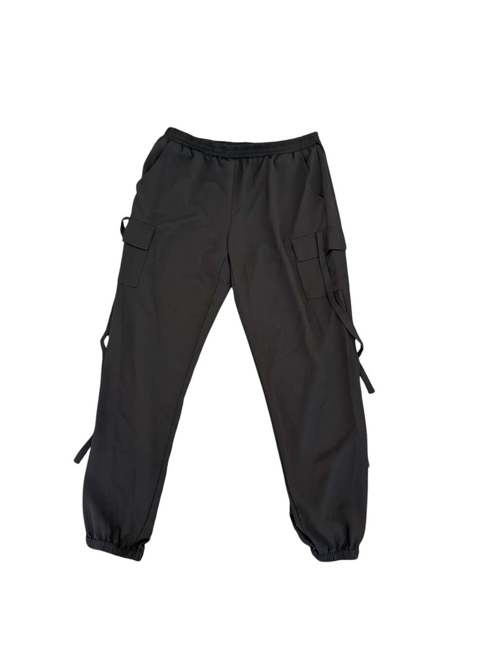 Amanda Uprichard Black Cargo Jogger Pants Size M